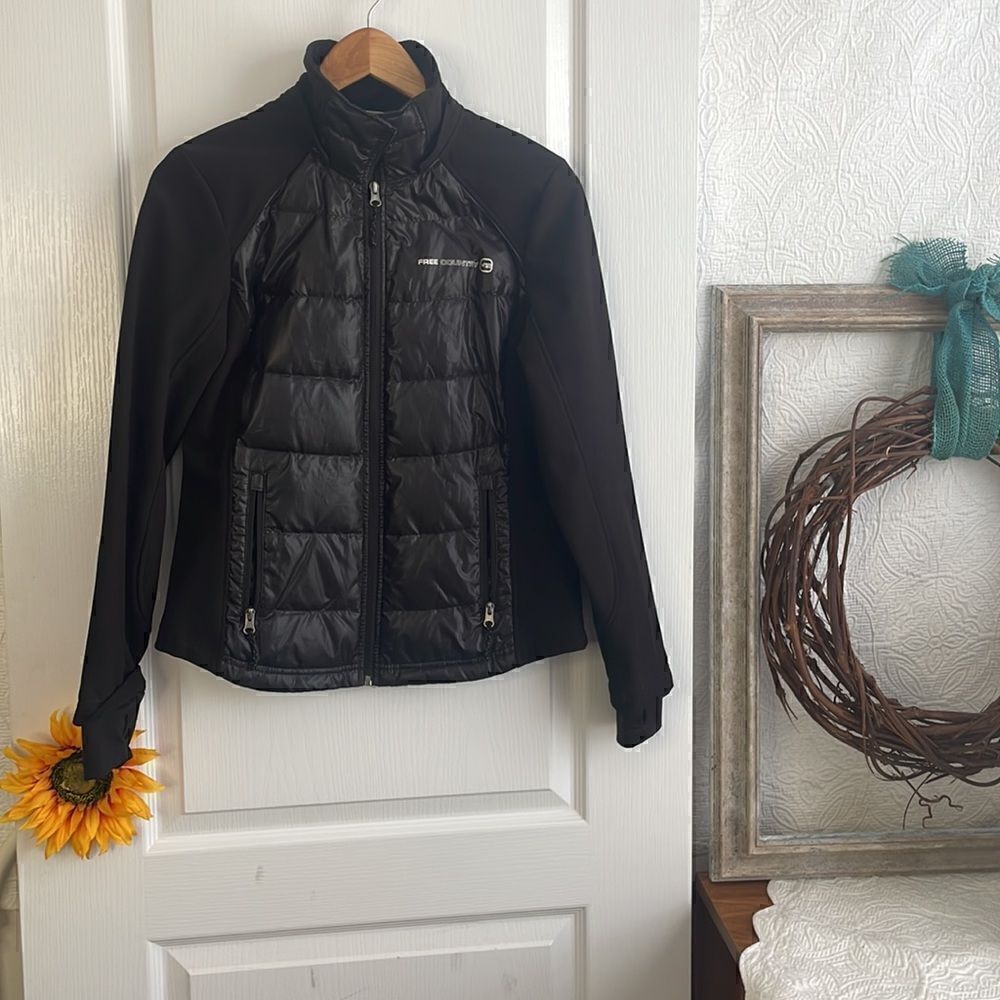 Free Country Black Puffer Jacket - S